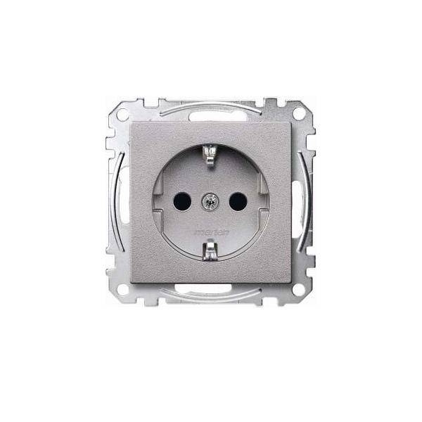 Merten SCHUKO-Steckdose alu MEG2300-0460
