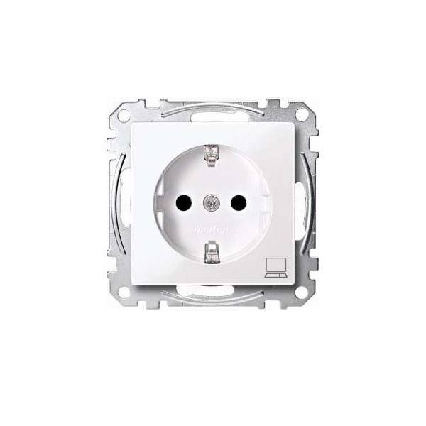 Merten SCHUKO-Steckdose aws/gl MEG2350-0325