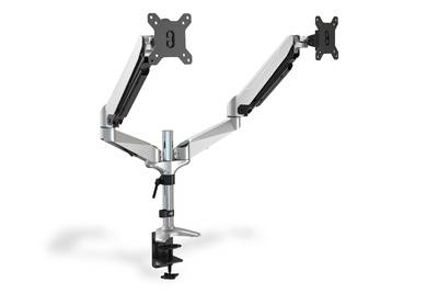 DIGITUS - Universal Dual Monitorhalter mit Gasdruckfeder und Klemmbefestigung