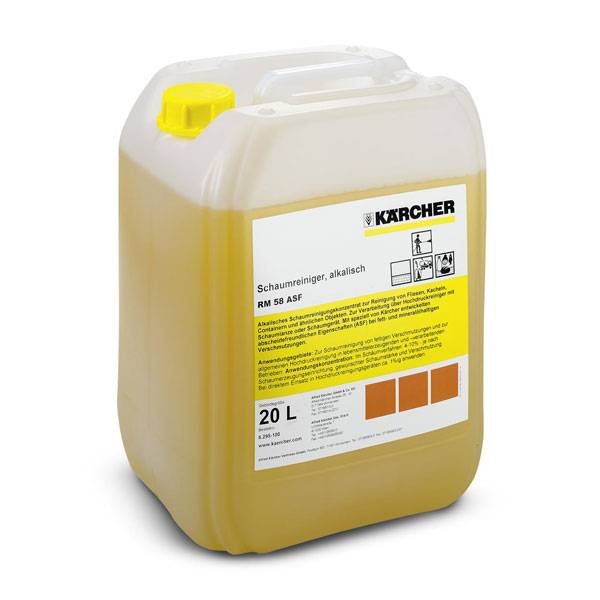 Schaumreiniger,f. Hochdruckreiniger,20l,entfernt Fette/Öle/Mineralien,alkalisch