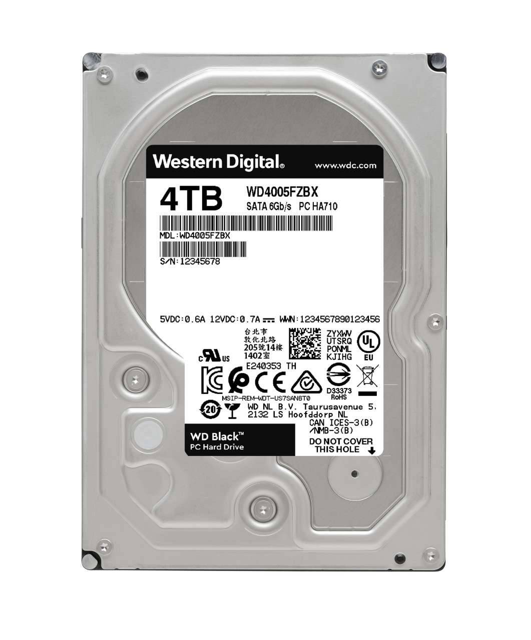 Western Digital 4000 GB Interne Festplatte 8.9 cm (3.5 Zoll) SATA III WD4005FZBX