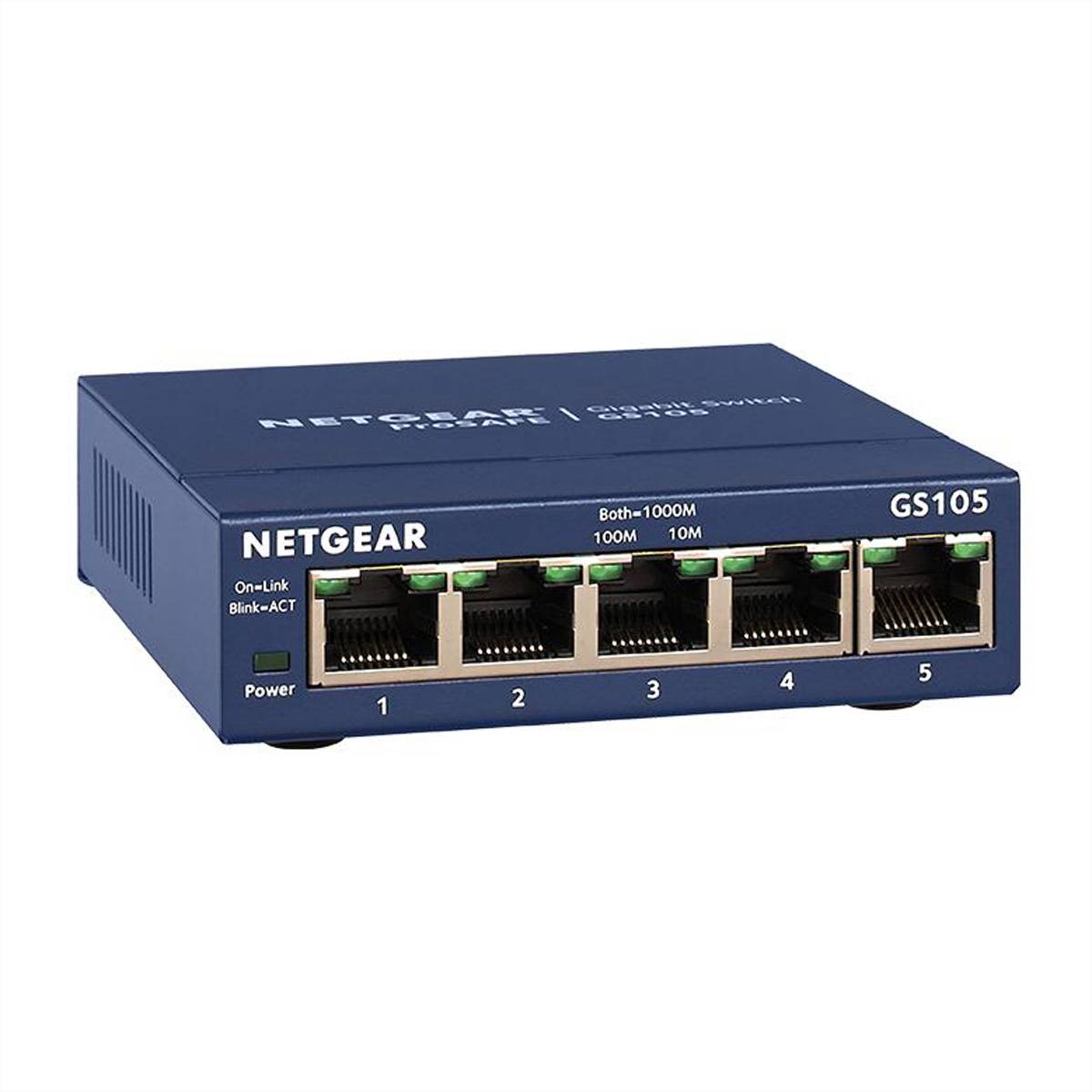 NETGEAR GS105 - Switch - 5 x 10/100/1000 - Desktop