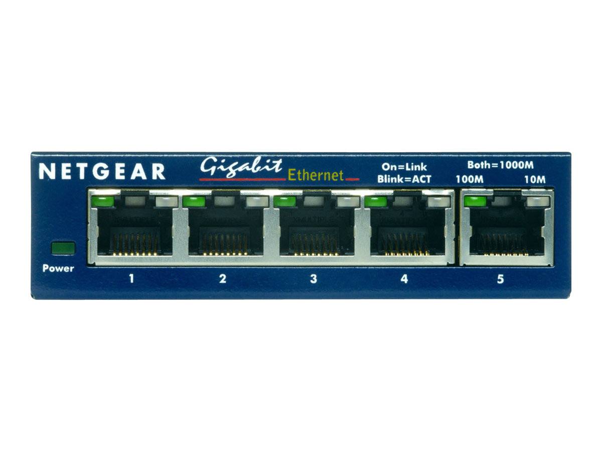Netgear GS105 GE GS105GE Netzwerk Switch 5 Port 1000MBit/s