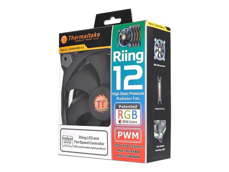 Lüfter 120x120x25mm Thermaltake Riing 12 LED RGB