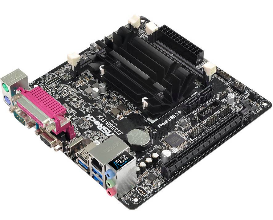 ASRock J3355B-ITX - Motherboard - Mini-ITX - Intel Celeron J3355 - USB 3.0 - Gigabit LAN - Onboard-Grafik - HD Audio (8-Kanal)