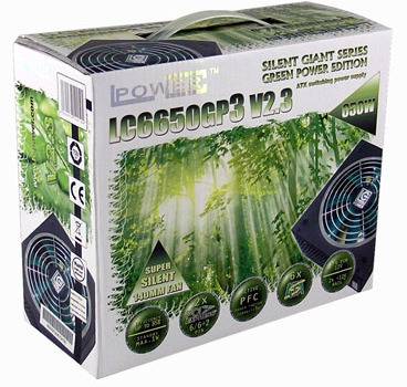 LC Power Silent Giant Green Power LC6650GP3 V2.3 - Netzteil (intern)