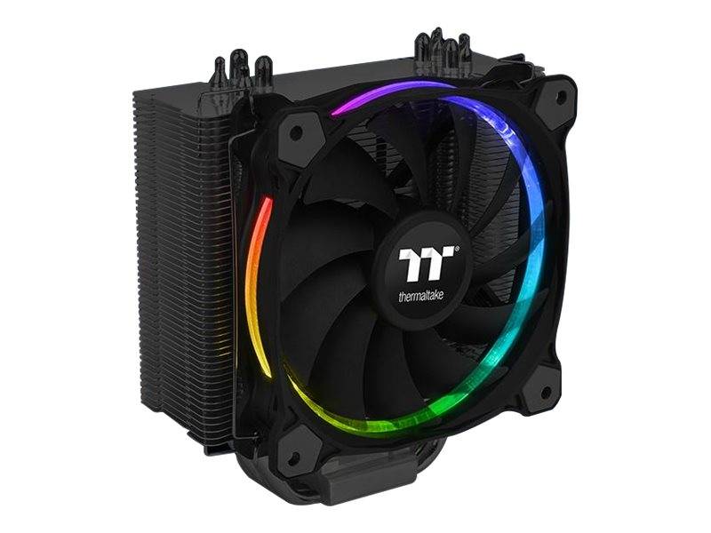 Thermaltake Riing Silent 12 RGB - Sync Edition - Prozessor-Luftkühler - (für: LGA775, LGA1156, AM2, AM2+, LGA1366, AM3, LGA1155, AM3+, LGA2011, FM1