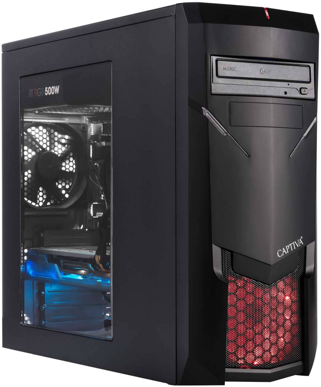 Captiva Multimedia PC 45533 | AMD Ryzen 5 2600 | GTX 1650 4GB GDDR5 | SSD 120GB | HDD 1TB | 8GB RAM | Windows 10 Home