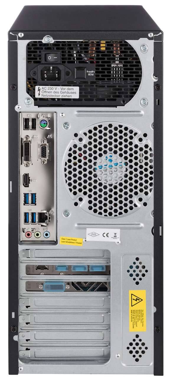 Captiva Multimedia PC 45538 | AMD Ryzen 5 2600X | GTX 1650 4GB GDDR5 | SSD 240GB | HDD 1TB | 8GB RAM | Windows 10 Home