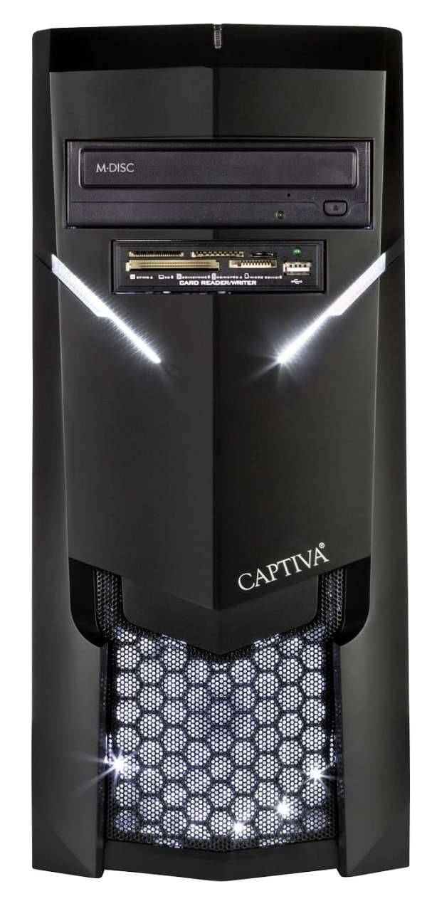 Captiva G9AG 19V3 Gaming PC | AMD Ryzen 7 3700X | Nvidia GeForce GTX 1660 6GB | 8 GB RAM | SSD 120GB | HDD 1TB...