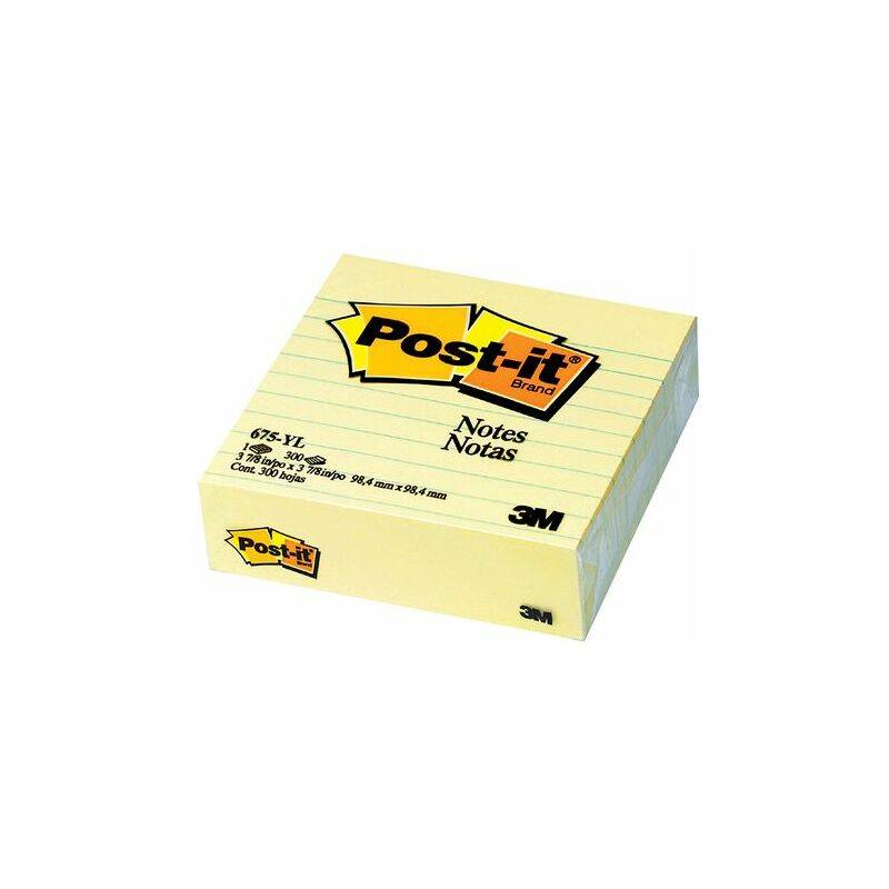 Post-it Haftnotizen XL, 100 x 100 mm, gelb