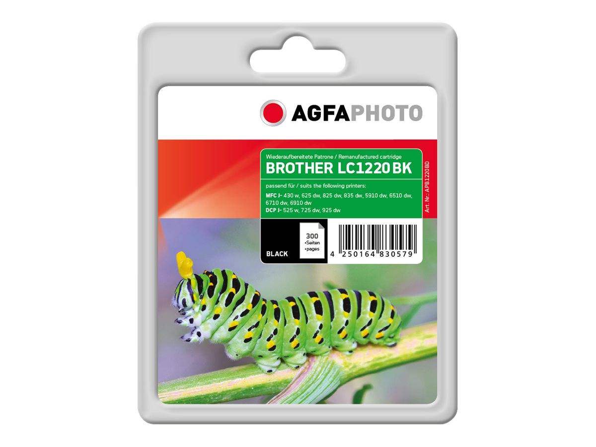 AgfaPhoto - 11 ml - Schwarz - kompatibel - Tintenpatrone (Alternative zu: Brother LC1220BK)