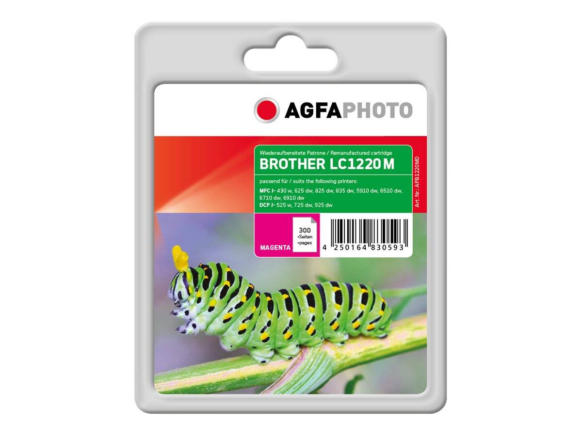 AgfaPhoto - Magenta - kompatibel - wiederaufbereitet - Tintenpatrone (Alternative zu: Brother LC1220M)