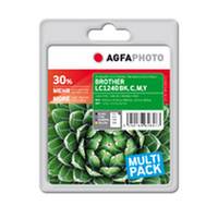 AgfaPhoto - Schwarz, Gelb, Cyan, Magenta - kompatibel - Tintenpatrone (Alternative zu: Brother LC1240BK, Brother LC1240C