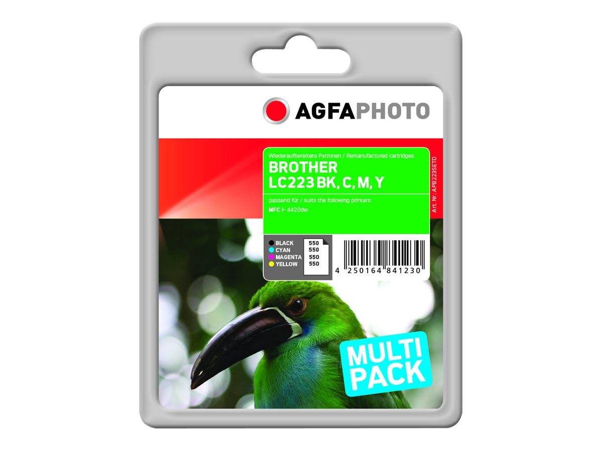 AgfaPhoto - 4er-Pack - Schwarz, Gelb, Cyan, Magenta