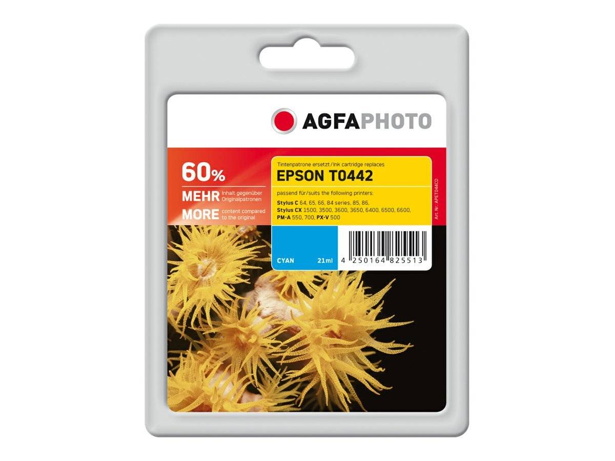 AgfaPhoto 21 ml - Cyan - kompatibel - Tintenpatrone (Alternative zu: Epson T0442