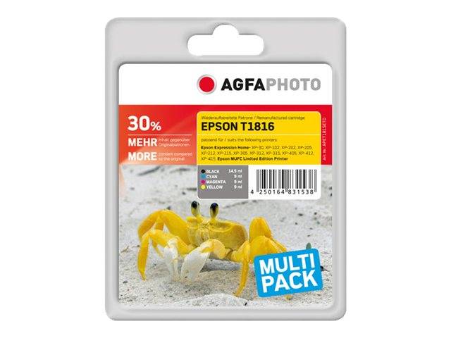 AgfaPhoto 4er-Pack - Schwarz, Gelb, Cyan, Magenta - kompatibel - wiederaufbereit