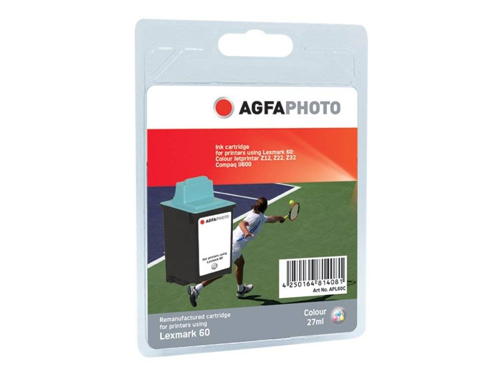AgfaPhoto - 27 ml - Farbe (Cyan, Magenta, Gelb) - kompatibel - wiederaufbereitet - Tintenpatrone (Alternative zu: Lexmar