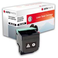 Schwarzer Agfa Photo Laser-Tonerpatrone mit Originalverpackung, gekennzeichnet für kompatible Druckermodelle und mit der Bezeichnung 