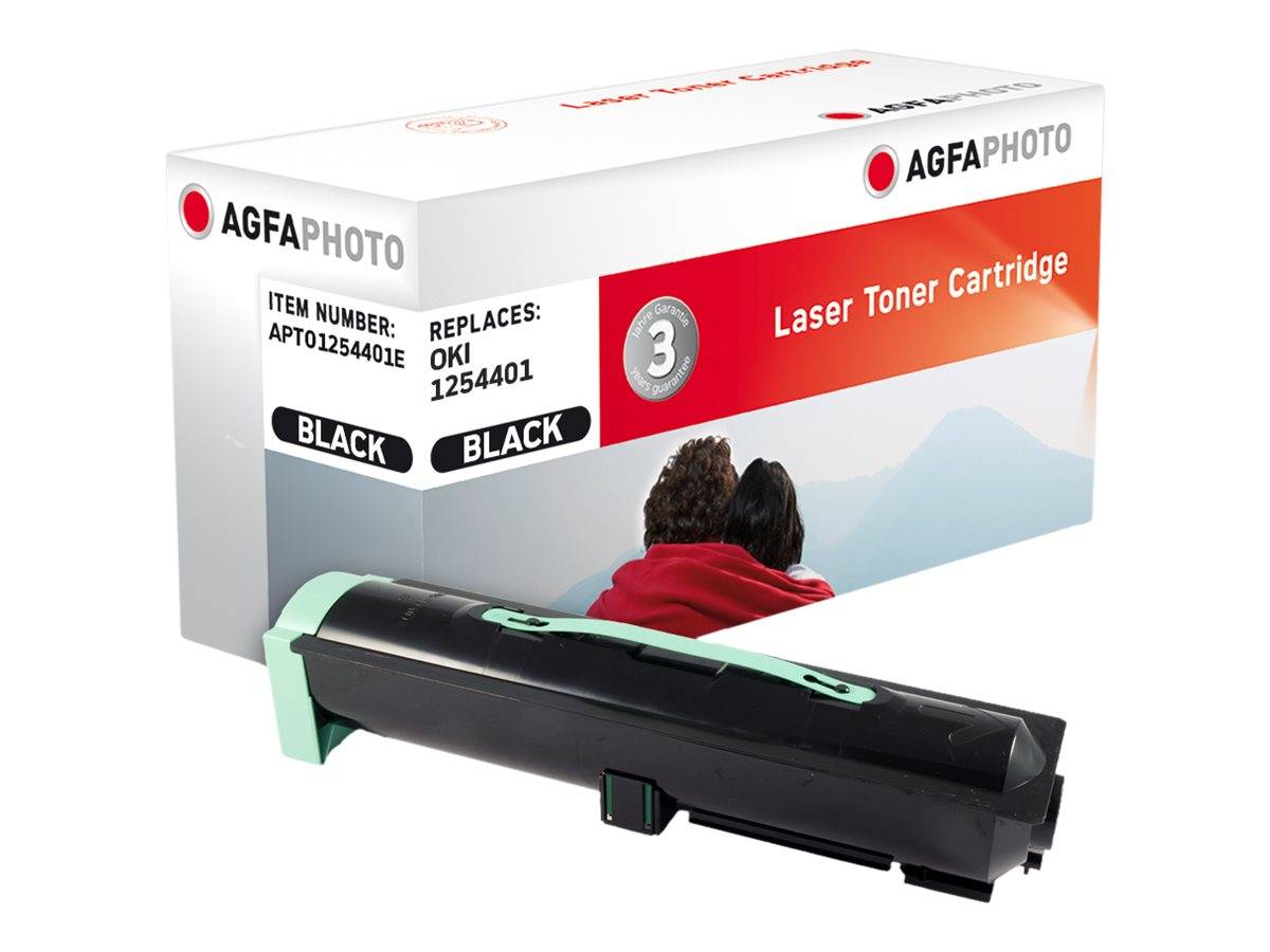 AGFAPHOTO schwarze Laser-Tonerkartusche Schachtel und Kartusche, beschriftet mit 