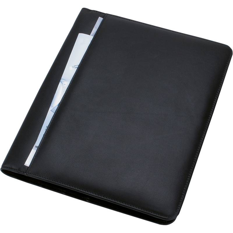 Alassio Ringbuchmappe "CREMONA II", A4, Nappaleder, schwarz