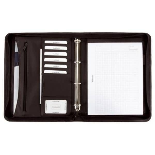 Ringbuchmappe Office-Set A4 Kunstleder schwarz