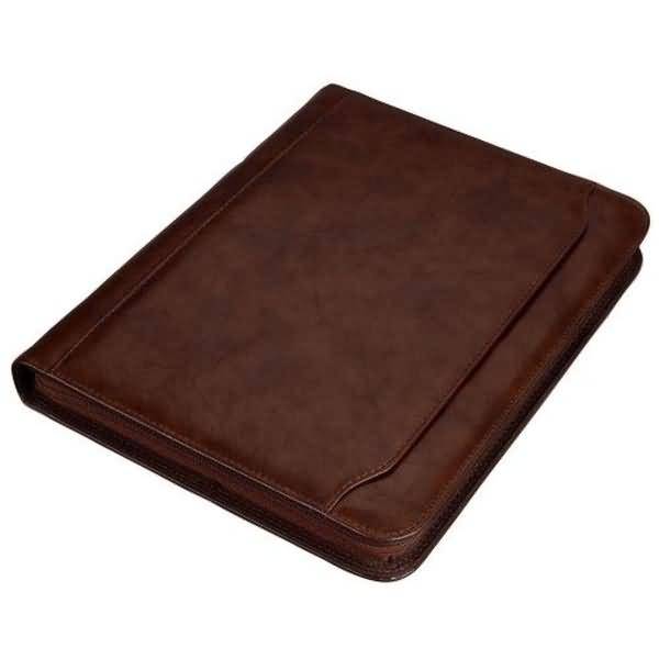 Ringbuchmappe Massa A4 Lederimitat braun