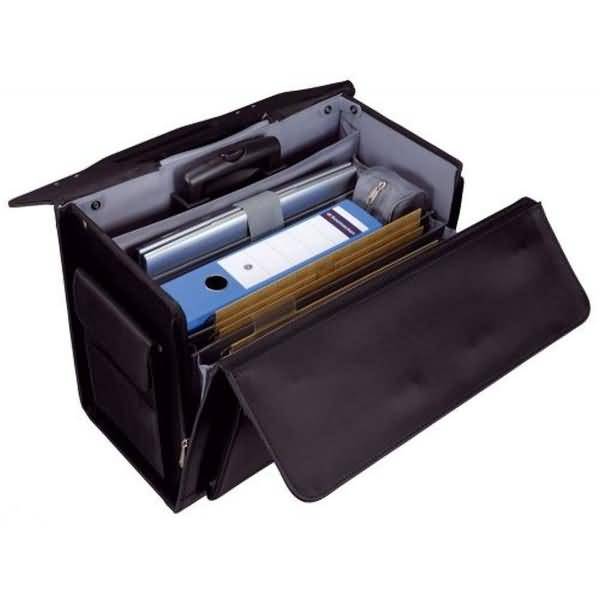 Pilotenkoffer Rocca II Trolley 46x39x27cm Microfaser schwarz