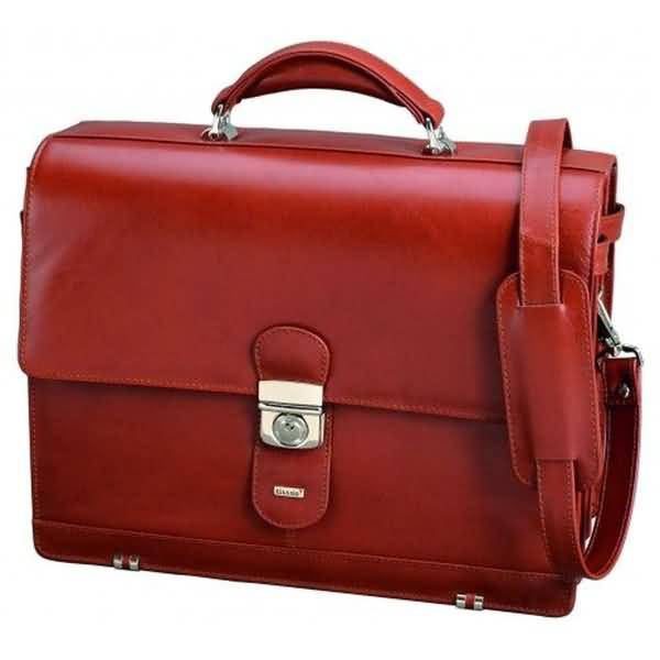 Aktentasche Mocca 38x30x16cm Leder cognac