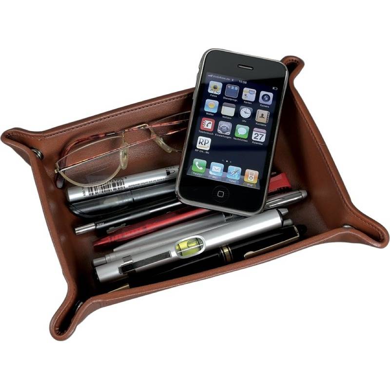 Alassio Hosentaschen-Depot, aus Echtleder, cognac