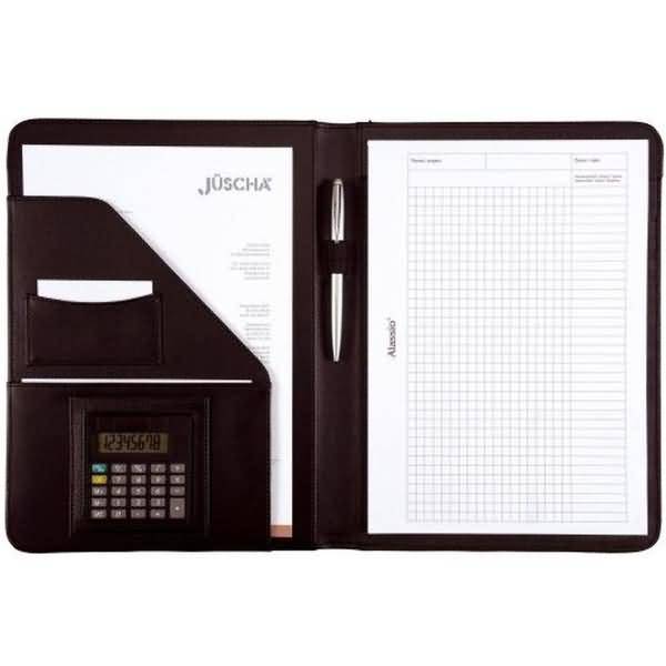 Schreibmappe Mares I A4 FineTouch Lederimitat schwarz