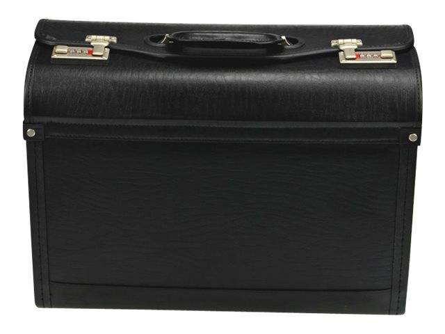 JÜSCHA - Alassio - Pilotenkoffer - Kunstleder - Schwarz