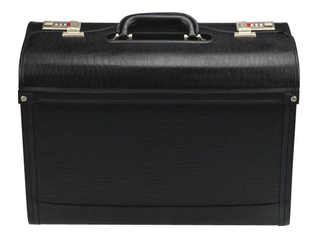 JÜSCHA - Alassio - Pilotenkoffer - Kunstleder - Schwarz