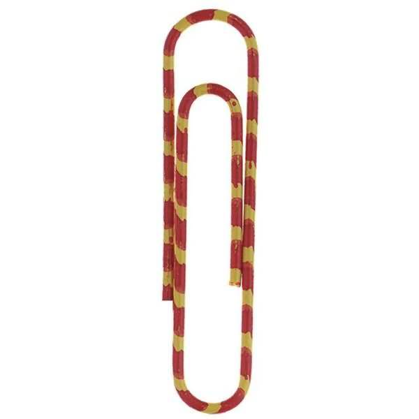 Briefklammer Zebra kunststoffüberzogen 50mm gelb-orange VE=100 Stück