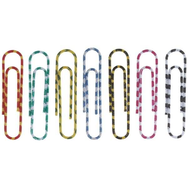 Briefklammer Zebra kunststoffüberzogen 50mm farbig sortiert VE=100 Stück