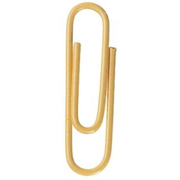 Briefklammer Metall kunststoffüberzogen 26mm gelb VE=100 Stück