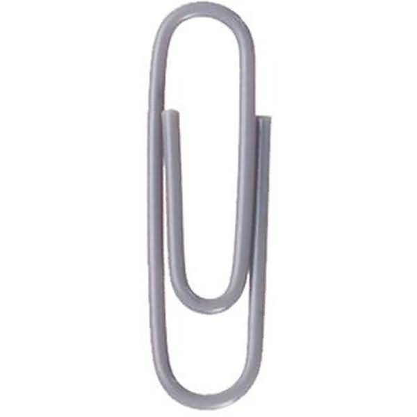 Briefklammer Metall kunststoffüberzogen 26mm grau VE=100 Stück