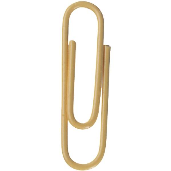 Briefklammern 26mm kunststoffüberzogen gelb VE=1000 Stück