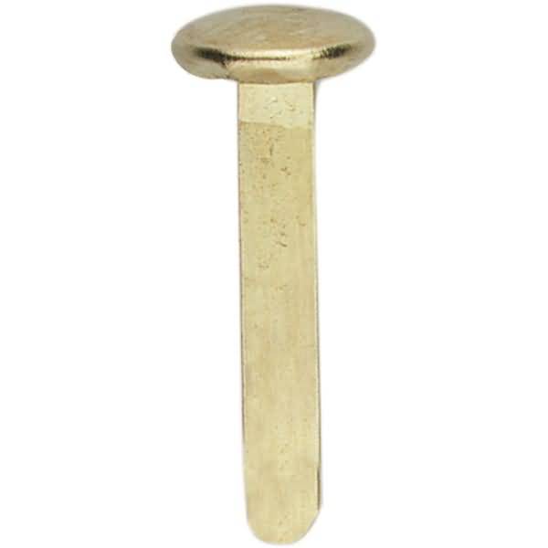 Musterbeutelklammer rund Gr. 5 8,5x25mm vermessingt VE=1000 Stück