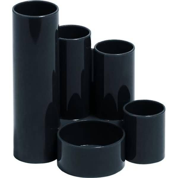 Schreibtisch-Butler mit 5 Röhren schwarz