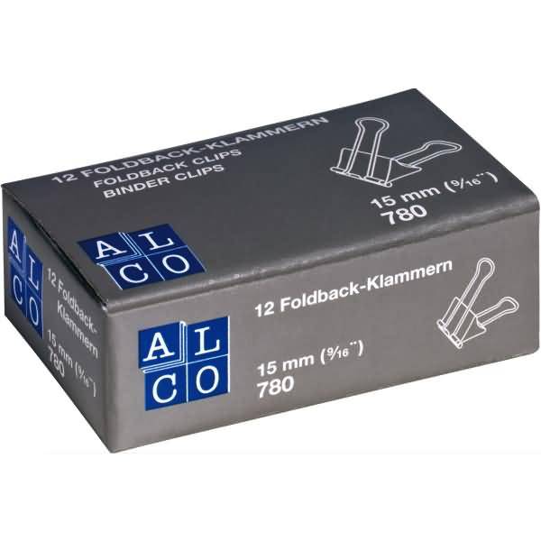 Foldbackklammer 15mm dunkelblau VE=12 Stück