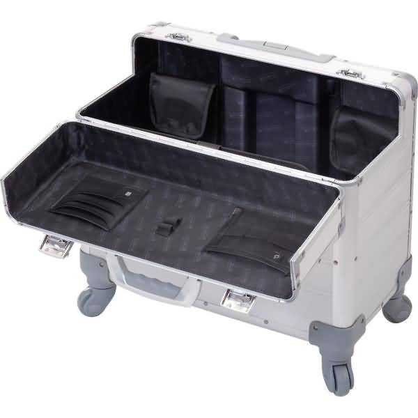 Pilotenkoffer Pandora 470x360x250mm Aluminium silber