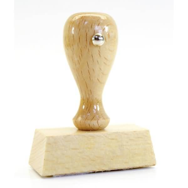 Textstempel Holz Original an Mandant