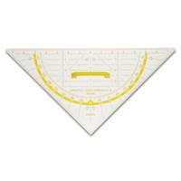 Aristo AR1552W, 45° Dreieck, Glanz, Kunststoff, Transparent, Weiß, Gelb, 80 cm, 1 Stück(e)
