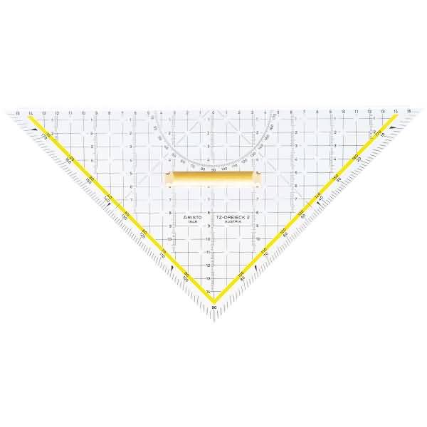 Zeichendreieck TZ-Dreieck 325mm Acryl glasklar