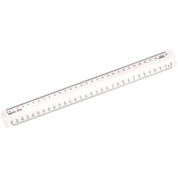 Lineal GeoCollege mit Griff 30 cm weiß