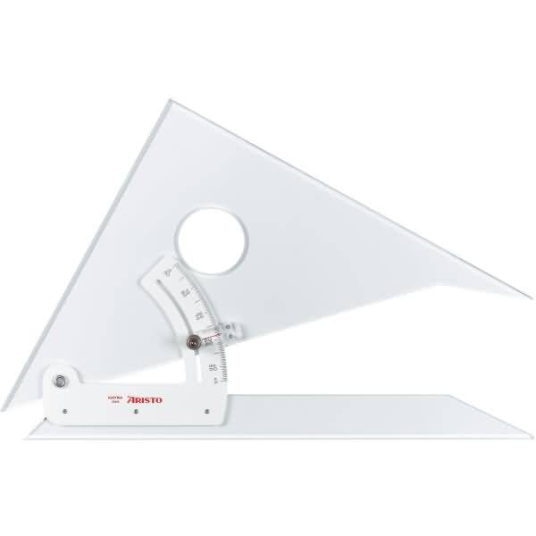 Stellwinkel Kathete 25cm Acryl stufenlos verstellbar glasklar