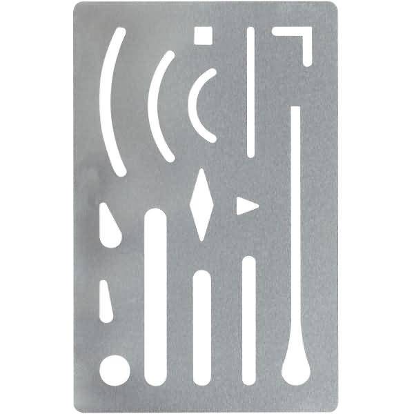 Radierschablone rostfreier Stahl