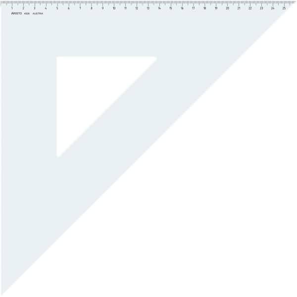 Dreieck 45 Grad Acryl 368mm transparent