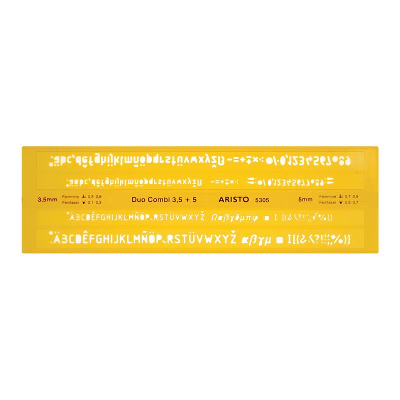 Gelbe Schreibmaschinen-Schriftart und Symbolmusterplatte mit der Bezeichnung 